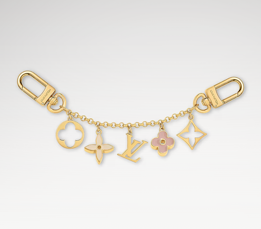 Fleur de Monogram Bag Charm Chain