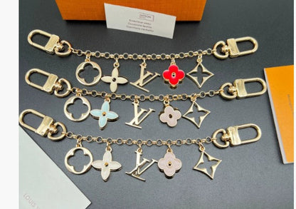 Fleur de Monogram Bag Charm Chain